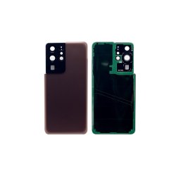 Samsung Galaxy S21 Ultra 5G G998B bagcover Brun med linse OEM