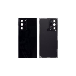 Samsung Galaxy Note 20 Ultra 5G N986B / Samsung Galaxy Note 20 Ultra N985F bagcover Black med linse OEM