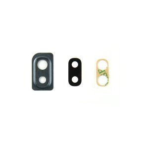 Samsung Galaxy A10 A105F Kameralinseglas med ramme Sort Original