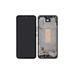 Samsung Galaxy A54 5G A546B Sk�rm med ramme Sort 5G Display og Digitizer Service Pack