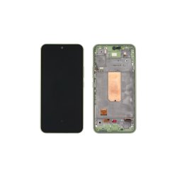 Samsung Galaxy A54 5G A546B Sk�rm med ramme Lime 5G Display og Digitizer Service Pack