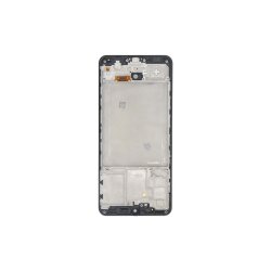 Samsung Galaxy A31 A315F Sk�rm OLED med ramme Sort Display og Digitizer Soft-OLED