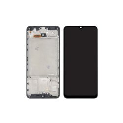Samsung Galaxy A31 A315F Sk�rm OLED med ramme Sort Display og Digitizer Soft-OLED