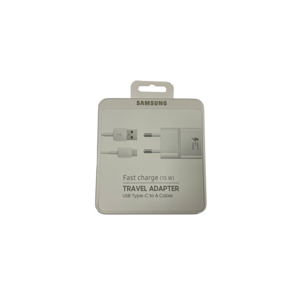 Samsung, Universal 15W oplader USB-C/ USB-A/ USB-A til USB-C Hvid Original Retail Box