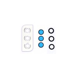 Samsung Galaxy S22 5G S901B Kameralinseglas med ramme Hvid Original