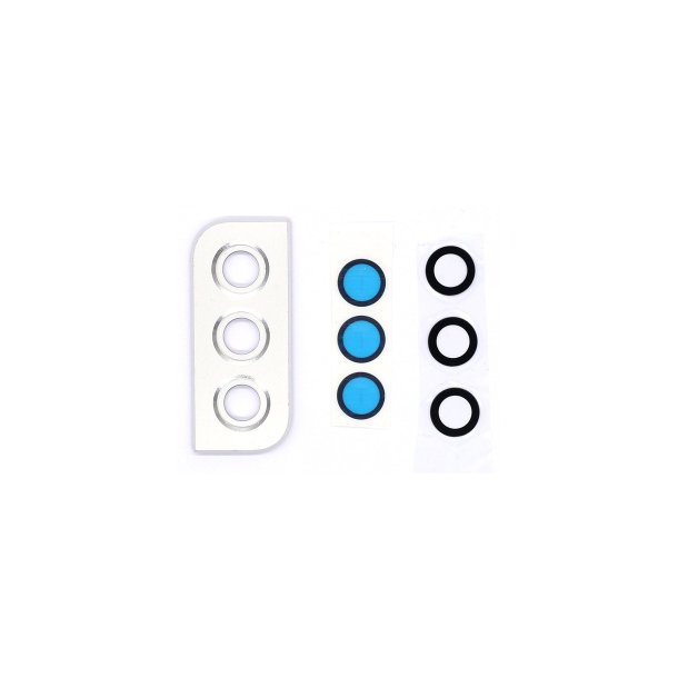 Samsung Galaxy S22 5G S901B Kameralinseglas med ramme Hvid Original