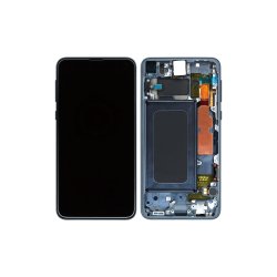 Samsung Galaxy S10e G970F Sk�rm med ramme Sort Display og Digitizer Service Pack