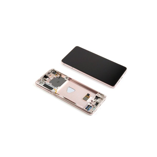 Samsung Galaxy S21+ 5G G996B Sk�rm med ramme Violet 5G Display og Digitizer Service Pack