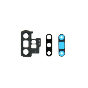 Samsung Galaxy Note 10+ N975F Kameralinseglas med ramme Sort Original