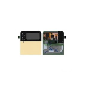 Samsung Z Flip4 (5G) F721B Sk�rm Gul 5G Display og Digitizer Service Pack