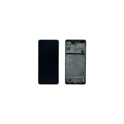 Samsung Galaxy M51 M515F Sk�rm med ramme Sort Display og Digitizer Service Pack