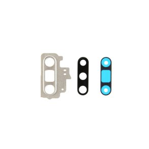 Samsung Galaxy Note 10 N970F Kameralinseglas med ramme Hvid Original