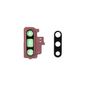 Samsung Galaxy Note 10 N970F Kameralinseglas med ramme Pink Original