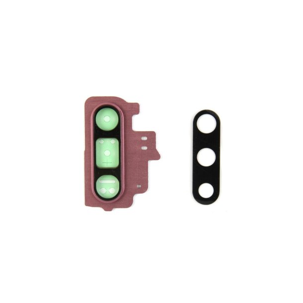 Samsung Galaxy Note 10 N970F Kameralinseglas med ramme Pink Original