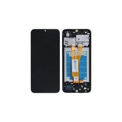 Samsung Galaxy A03 Core A032F Sk�rm med ramme Sort Display og Digitizer Service Pack