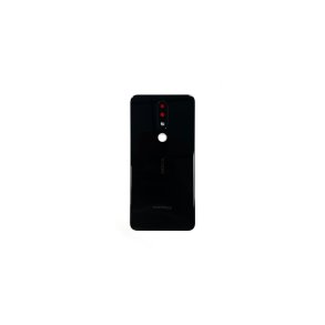 Nokia 5.1 Plus (X5) bagcover Black med linse OEM