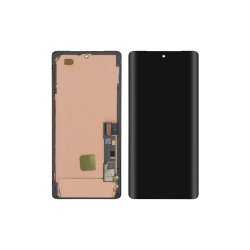 Google Pixel 7 Pro Sk�rm med ramme Sort Display og Digitizer Service Pack