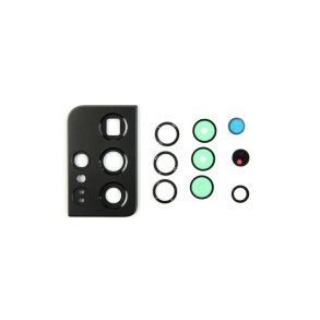 Samsung Galaxy S21 Ultra 5G G998B Kameralinseglas med ramme Sort OEM