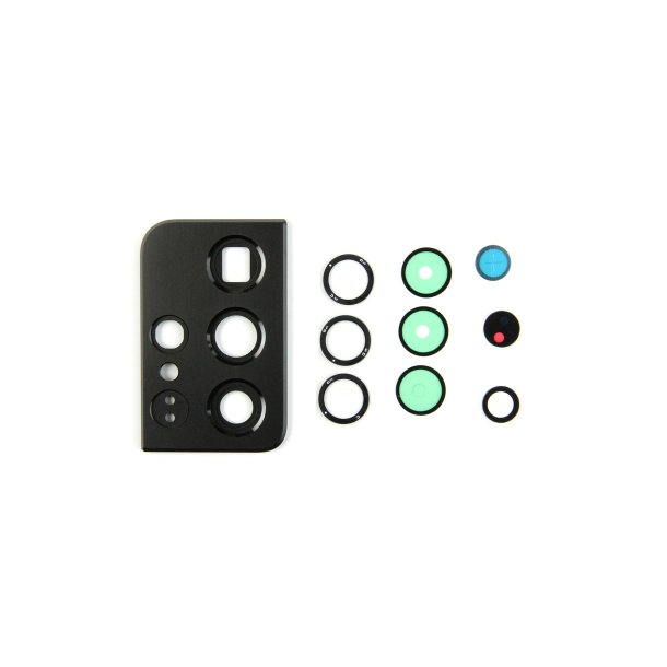 Samsung Galaxy S21 Ultra 5G G998B Kameralinseglas med ramme Sort OEM