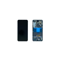 Samsung Galaxy S22 5G S901B Sk�rm med ramme Phantom Black Display og Digitizer Service Pack