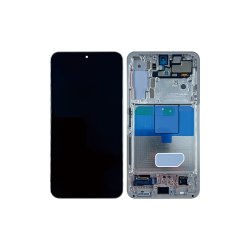 Samsung Galaxy S22 5G S901B Sk�rm med ramme Cream Display og Digitizer Service Pack