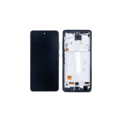 Samsung Galaxy A52 5G A526B / Samsung Galaxy A52s A528B Sk�rm OLED med ramme Sort 5G Display og Digitizer Soft-OLED