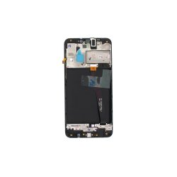 Samsung Galaxy A10 A105F Sk�rm med ramme Sort Non EU Display og Digitizer Service Pack