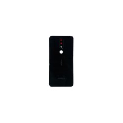 Nokia 5.1 Plus (X5) bagcover Black med linse OEM