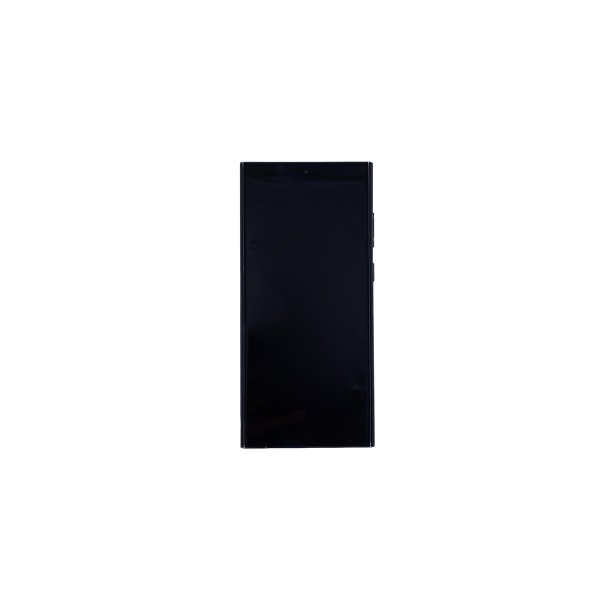 Samsung Galaxy S22 Ultra 5G S908B Sk�rm med ramme Phantom Black Display og Digitizer Service Pack