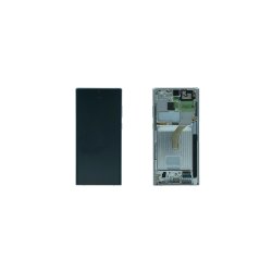 Samsung Galaxy S22 Ultra 5G S908B Sk�rm med ramme Hvid Display og Digitizer Service Pack