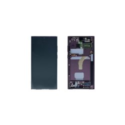 Samsung Galaxy S22 Ultra 5G S908B Sk�rm med ramme Display og Digitizer Service Pack