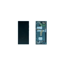 Samsung Galaxy S22 Ultra 5G S908B Sk�rm med ramme Gr�n Display og Digitizer Service Pack