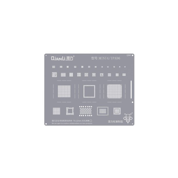 Qianli Bumblebee QS86 stencil til iPad 6/ Mini 4
