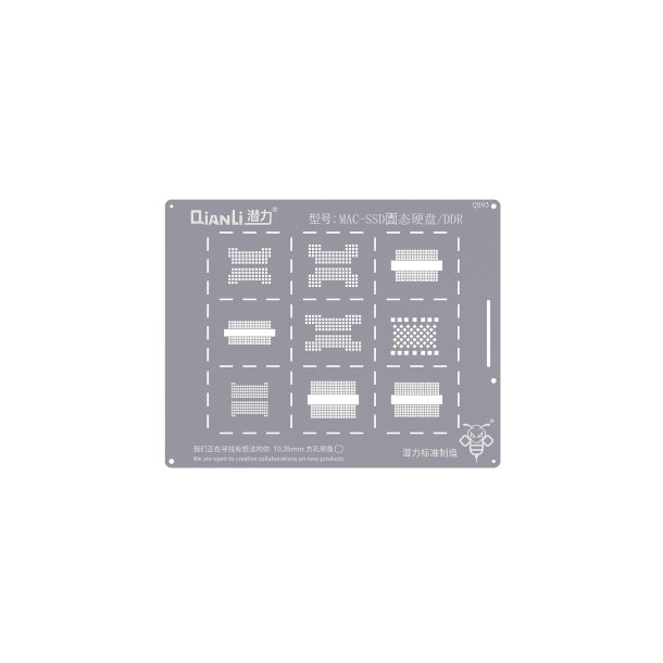 Qianli Bumblebee QS93 stencil til MacBook SSD And DDR