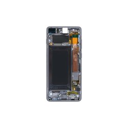 Samsung Galaxy S10+ G975F Sk�rm med ramme Sort Display og Digitizer Service Pack