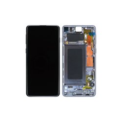 Samsung Galaxy S10 G973F Sk�rm med ramme Sort Display og Digitizer Service Pack