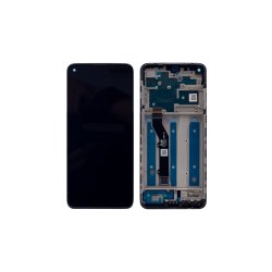Motorola Moto G9 Plus Sk�rm med ramme Sort Display og Digitizer