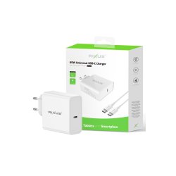 Rixus oplader USB-C Hvid RXLC26