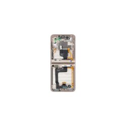 Samsung Z Flip4 (5G) F721B Sk�rm med ramme Gul 5G Display og Digitizer Service Pack