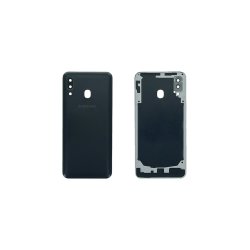 Samsung Galaxy A30 A305F bagcover Black med linse OEM