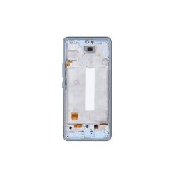 Samsung Galaxy A53 5G Sk�rm OLED med ramme Bl� 5G Display og Digitizer Soft-OLED