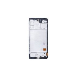 Samsung Galaxy M31s M317F Sk�rm OLED med ramme Sort Display og Digitizer Soft-OLED
