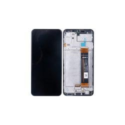 Samsung Galaxy A23 A235F Sk�rm med ramme Sort Display og Digitizer
