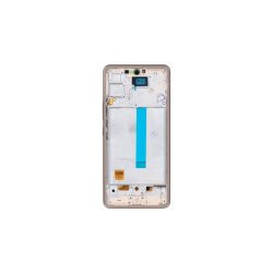 Samsung Galaxy A53 5G Sk�rm OLED med ramme Peach 5G Display og Digitizer Soft-OLED