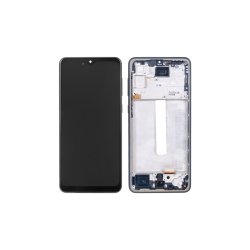 Samsung Galaxy A33 5G Sk�rm OLED med ramme Sort 5G Display og Digitizer Soft-OLED