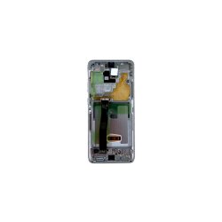 Samsung Galaxy S20 Ultra G988B Sk�rm med ramme Hvid Display og Digitizer Service Pack