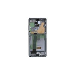 Samsung Galaxy S20 Ultra G988B Sk�rm med ramme Gr� Display og Digitizer Service Pack