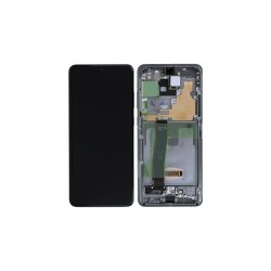 Samsung Galaxy S20 Ultra G988B Sk�rm med ramme Gr� Display og Digitizer Service Pack
