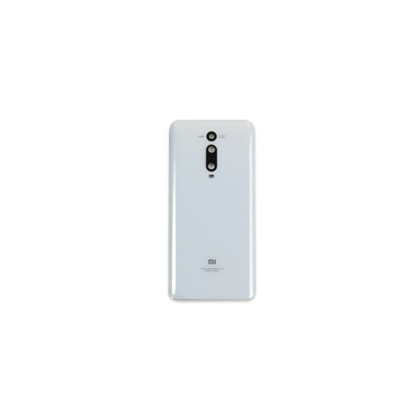 Xiaomi Mi 9T / Xiaomi Mi 9T Pro bagcover Pearl White med linse OEM