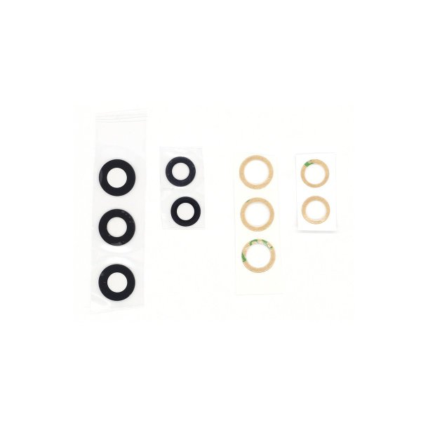 Samsung Galaxy A52 5G A526B / Samsung Galaxy A52 A525F / Samsung Galaxy A52s A528B Kameralinseglas 5 stk Sort OEM